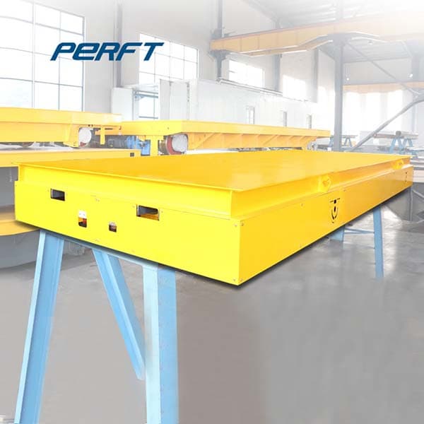 industrial motorized rail cart with warning alarm 80t